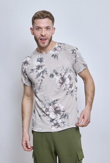 Großhändler Mentex Homme - Katoenen T-shirts met korte mouwen en ronde hals