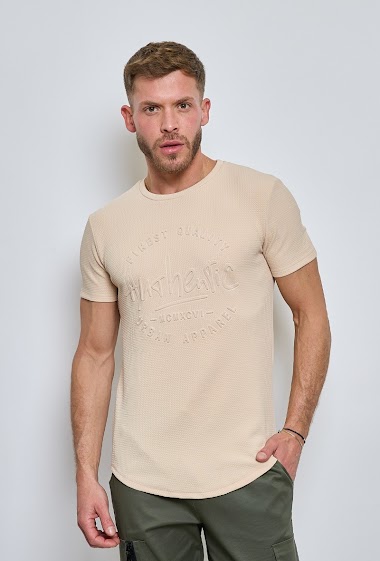 Großhändler Mentex Homme - Effen t-shirts met ronde hals en korte mouwen AUTHENTIC