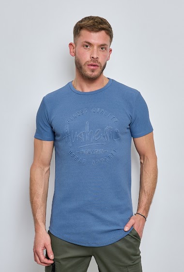 Wholesaler Mentex Homme - Plain short-sleeved round neck t-shirts AUTHENTIC