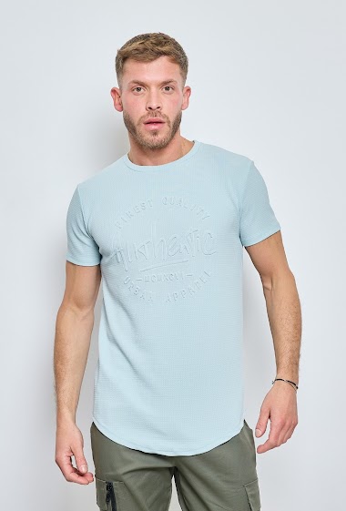 Großhändler Mentex Homme - Effen t-shirts met ronde hals en korte mouwen AUTHENTIC