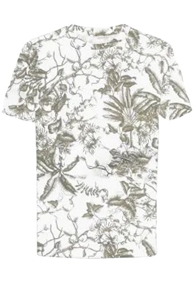 Mayorista Mentex Homme - Camisetas florales de algodón con cuello redondo y manga corta