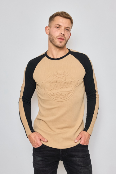 Wholesaler Mentex Homme - Men's long sleeve t-shirt