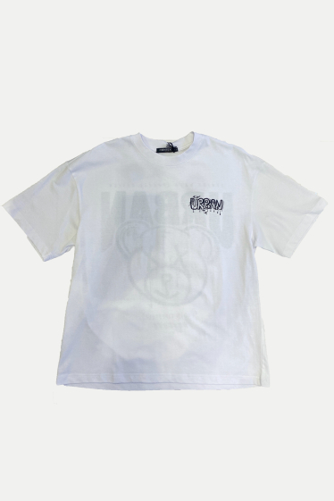 Mayorista Mentex Homme - Camisetas oversize de algodón manga corta cuello redondo con estampado