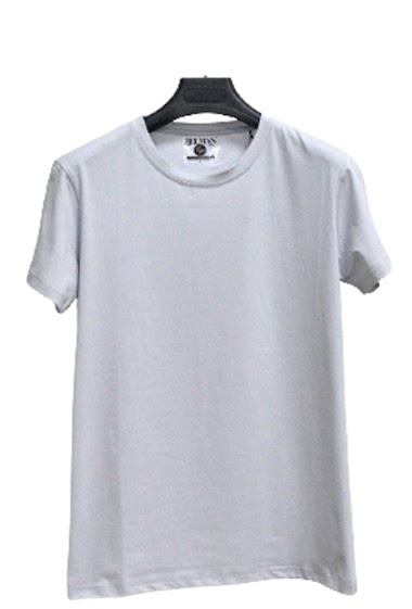 Grossiste Mentex Homme - T-shirts uni manches courtes col rond basique