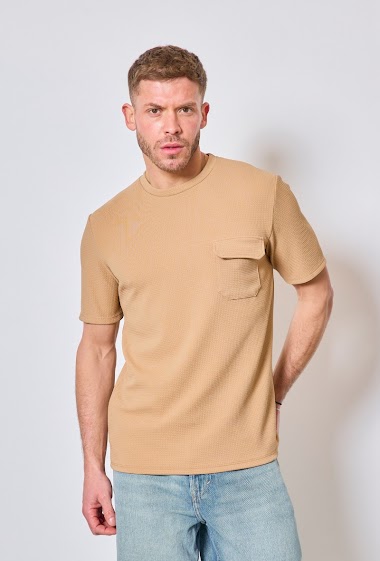 Großhändler Mentex Homme - Effen T-shirts met korte mouwen en ronde hals