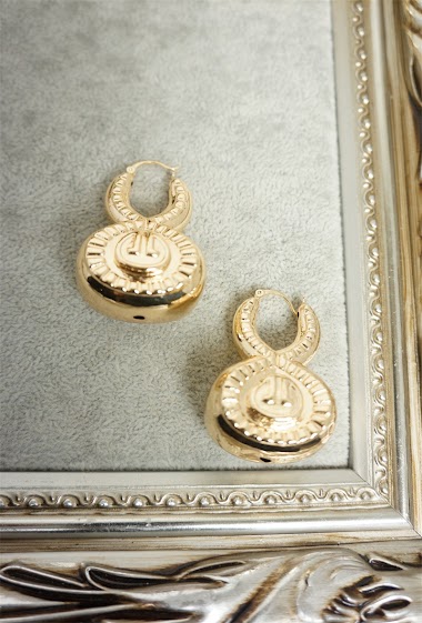 Mayorista MET-MOI - Rhodium earrings
