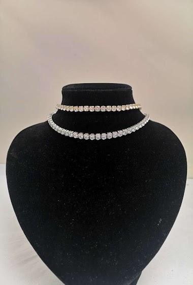 Wholesaler MET-MOI - Rhodium necklace