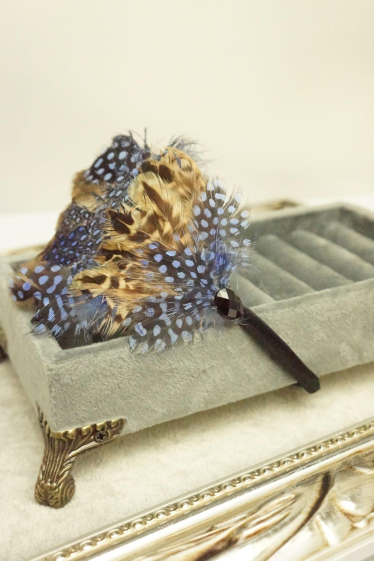 Großhändler MET-MOI - Stirnband mit Perlen- und Kristallmuster