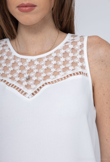 Wholesaler M&G Monogram - Sleeveless blouse with lace