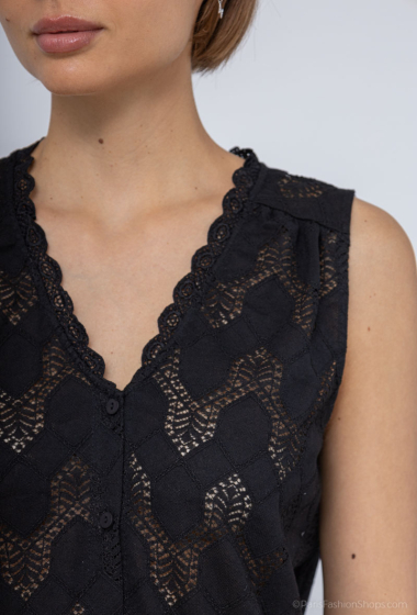 Wholesaler M&G Monogram - Sleeveless lace shirt