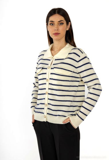 Wholesaler M&G Monogram - Striped chest pocket vest