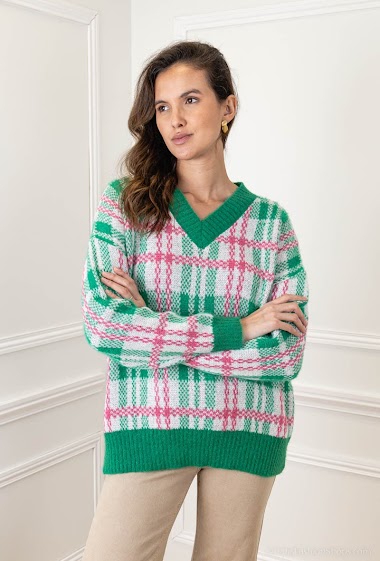 Wholesaler M&G Monogram - Checkered sweater