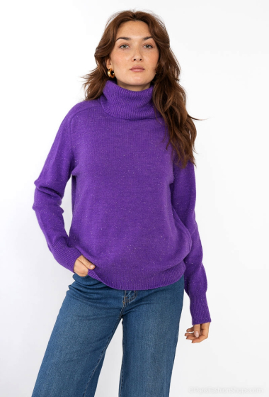 Wholesaler M&G Monogram - Turtleneck sweater with shiny threads