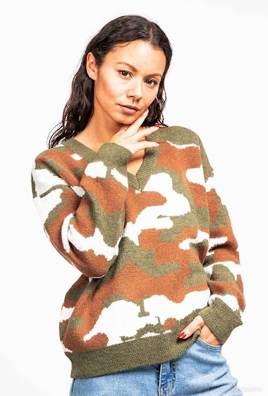 Wholesaler M&G Monogram - Sweater with camo print