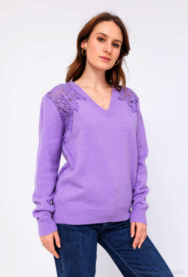 Wholesaler M&G Monogram - V-neck sweater with lace