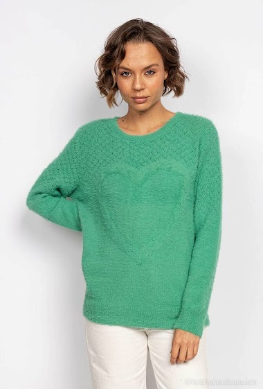 Wholesaler M&G Monogram - Heart Sweater
