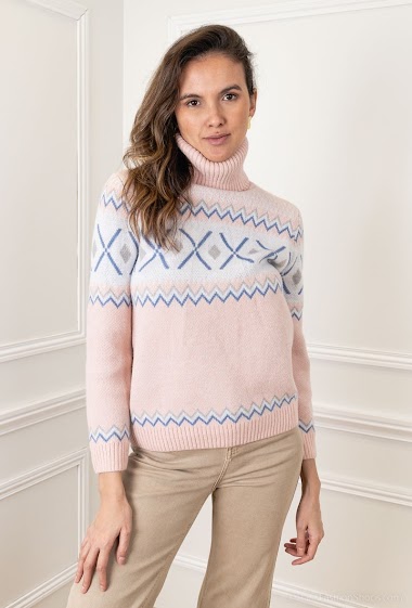 Großhändler M&G Monogram - Jacquard turtleneck sweater