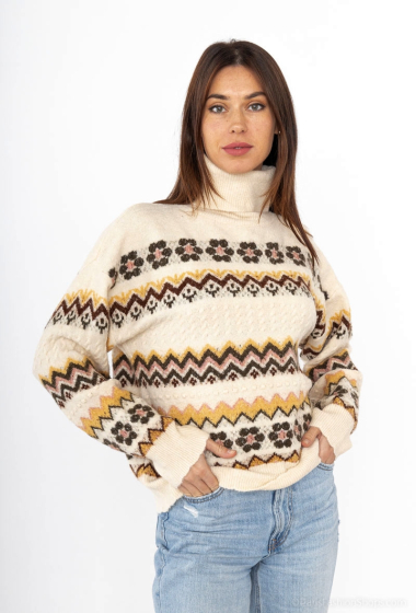 Wholesaler M&G Monogram - Jacquard turtleneck sweater