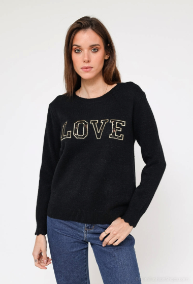 Großhändler M&G Monogram - Pullover mit „LOVE“-Stickerei