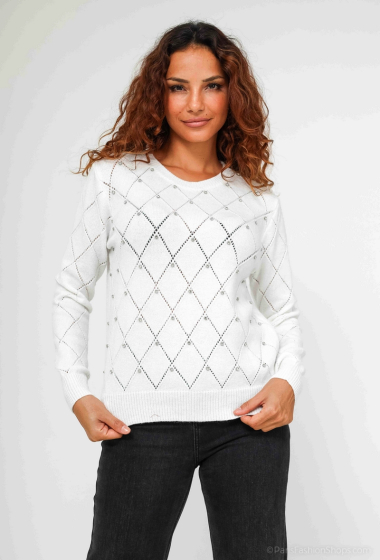 Wholesaler M&G Monogram - Perforated sweater with Diam's