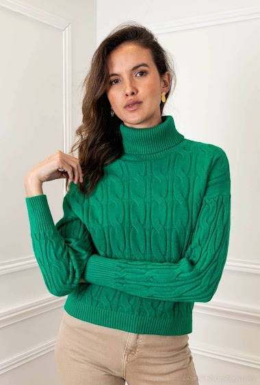 Großhändler M&G Monogram - Textured turtleneck sweater