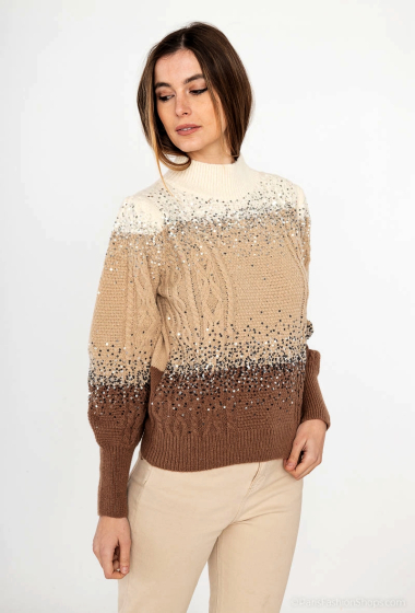 Wholesaler M&G Monogram - Sequin cable sweater