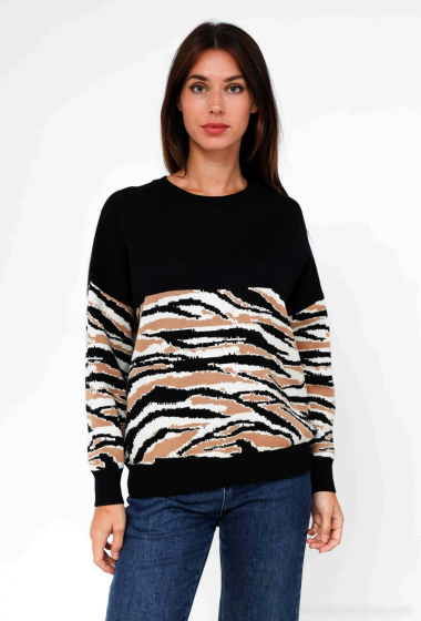 Wholesaler M&G Monogram - Zebra sweater