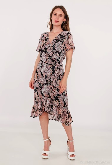 Wholesaler M&G Monogram - Printed ruffle dress