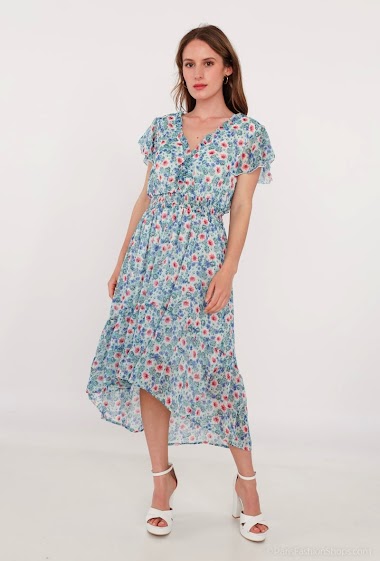 Wholesaler M&G Monogram - Printed ruffle dress
