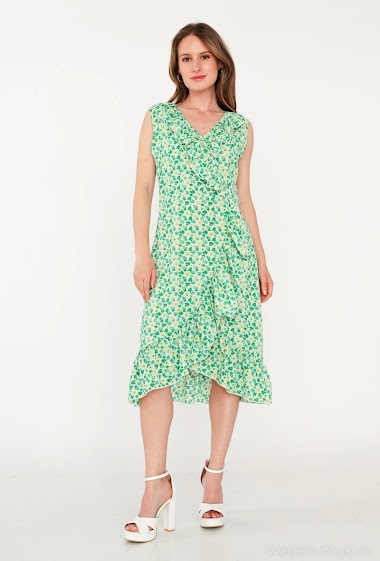 Wholesaler M&G Monogram - Printed ruffled dress
