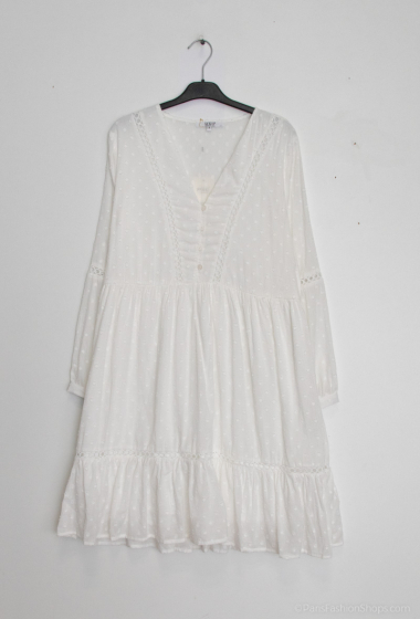 Wholesaler M&G Monogram - Buttoned satin cotton dress