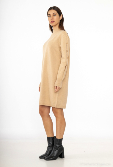 Wholesaler M&G Monogram - Sweater dress with buttoned sleeves
