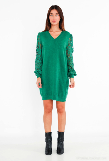 Wholesaler M&G Monogram - Sweater dress with lace sleeves