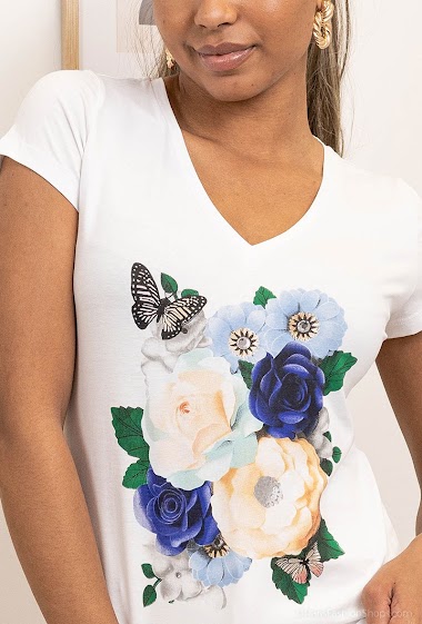 Wholesaler M&G Monogram - Flower printed t-shirt