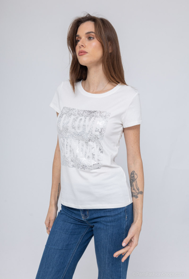 Grossiste M&G Monogram - T-shirt à imprimé irisé "I LOVE SUNDAY"