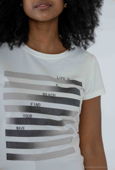 Grossiste M&G Monogram - T-Shirt à imprimé pailleté
