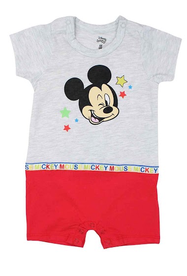 Grossiste Mickey - Combishort sur cintre bébé Mickey