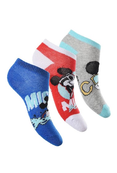 Wholesalers Mickey - Pack of 3 sock MICKEY 55%CO 25%PE