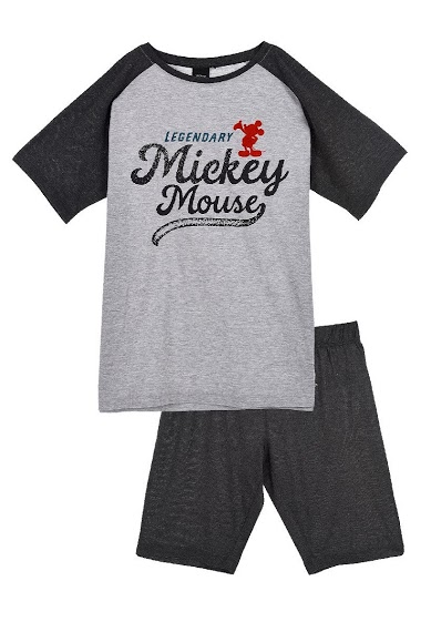 Wholesaler Mickey - PAJAMA TEE SHIRT+SHORT MICKEY