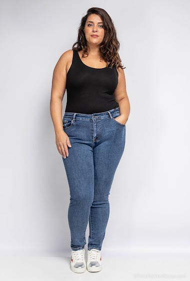 Grossiste MILA PREMIUM - Jeans skinny grande taille