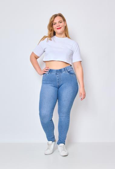 Grossiste MILA PREMIUM - Jeans taille élastique grande taille