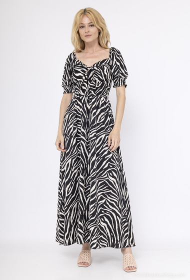 Wholesaler MISS SARA - Animal print cropped dress