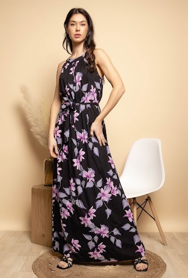 Wholesaler MISS SARA - Floral print long dress