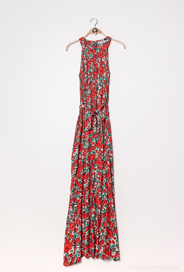 Großhändler MISS SARA - Langes Kleid mit Blumenprint