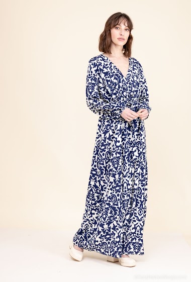 Wholesaler MISS SARA - Long printed dress