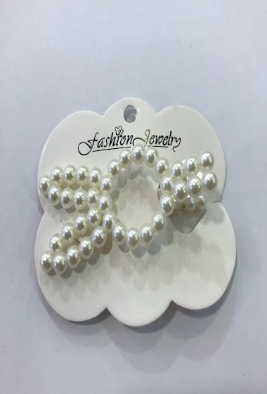 Grossiste MILLE ET UNE ETOILES - Barette perle pic