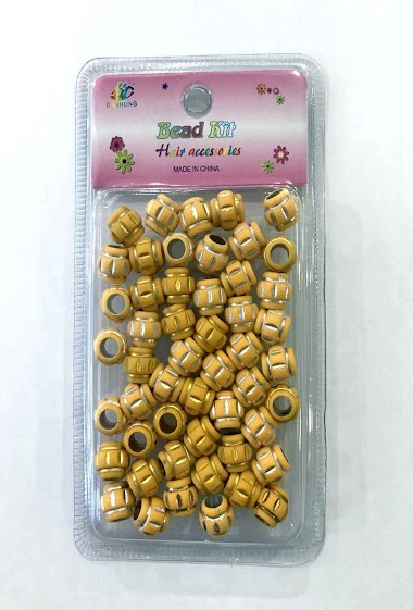 Wholesaler MILLE ET UNE ETOILES - Faux wood beads, small