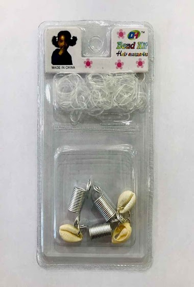 Wholesaler MILLE ET UNE ETOILES - Beads hair rings, spring with cowries, medium 2