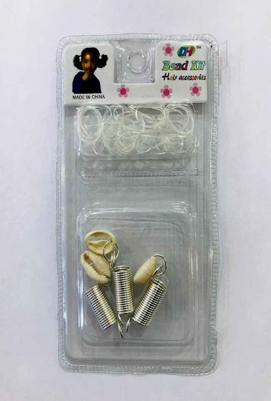 Wholesaler MILLE ET UNE ETOILES - Beads hair rings, spring with cowries, medium