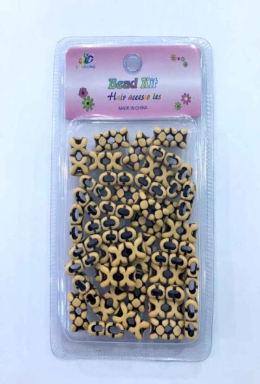 Wholesaler MILLE ET UNE ETOILES - Faux wood beads, long and double pattern x